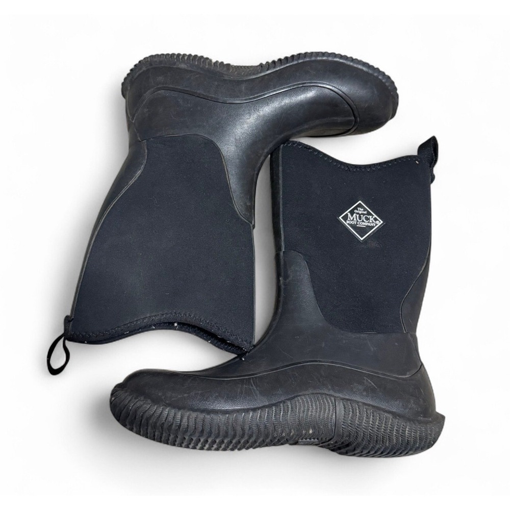 Muck Boot Company Kids Size 6 Black Waterproof Neoprene Rubber Rain Boots